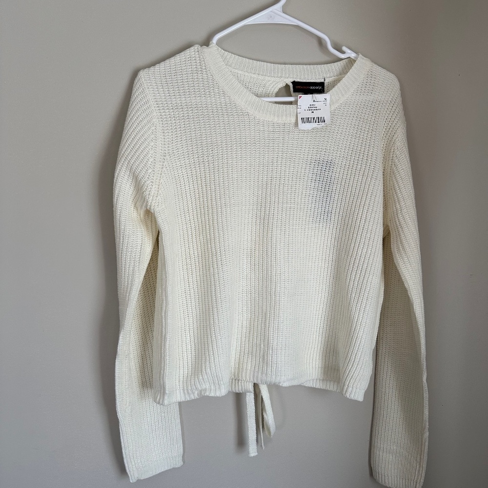 White Sweater open back